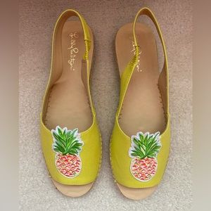 Lilly Pulitzer Pineapple Liz Slingback Espadrilles